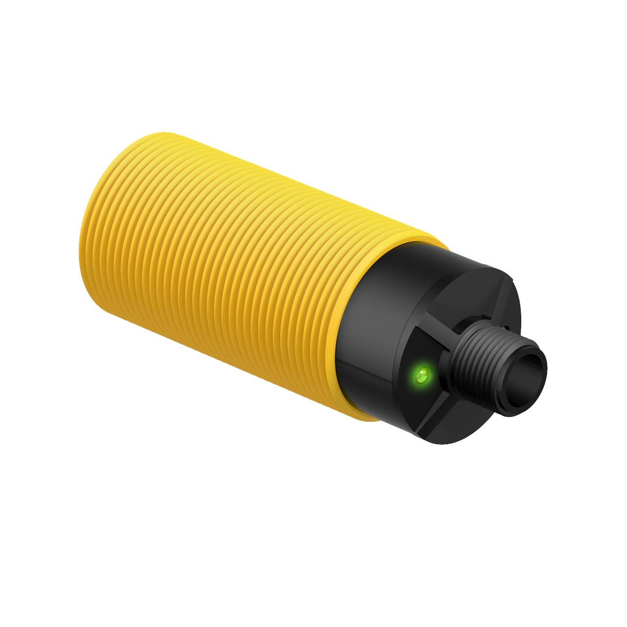 Banner Engineering Photoelectric Sensor; Fixed-Field Background Suppression; 30mm Barrel; 400mm Cutoff Range; 10-30VDC; NPN; LO/DO Configurable; M12 QD